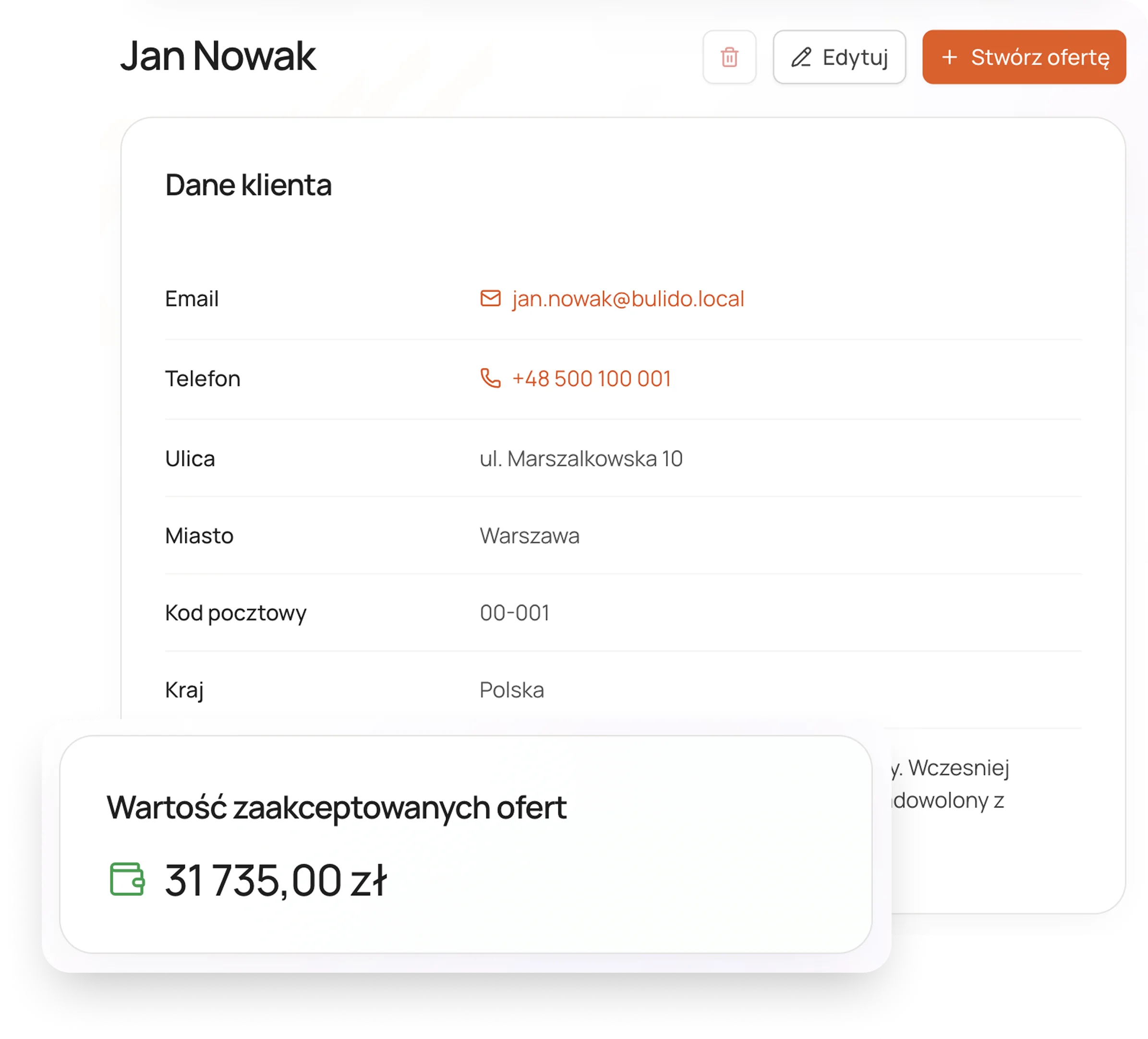 Client database