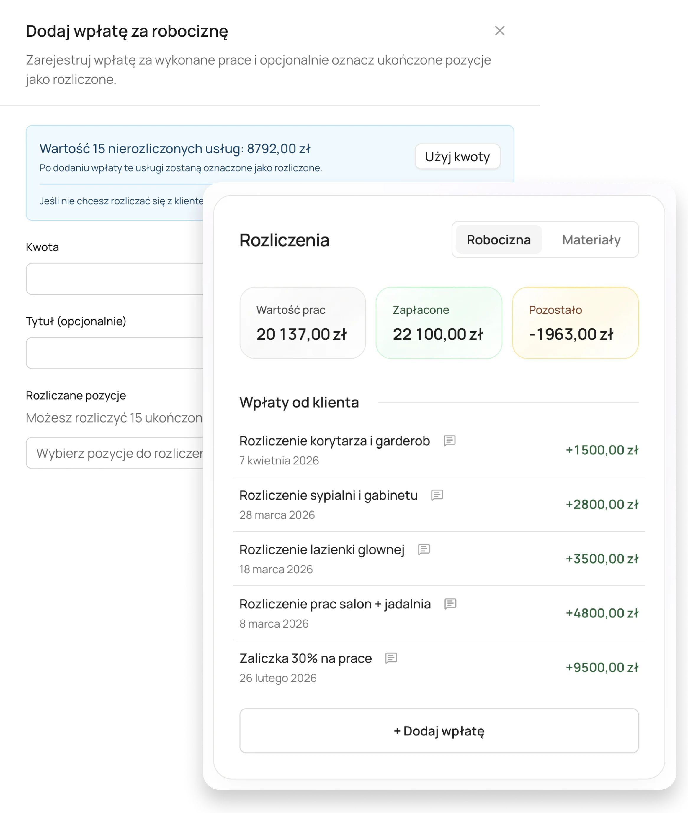 Payment status updated in real time